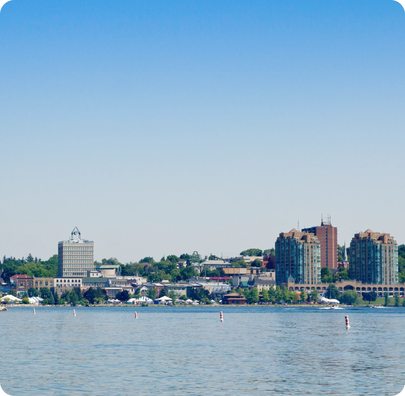 Banner showing Barrie and surrounding areas skyline or community landscape for family law services.