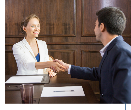 Lawyer And Client Finalizing Arbitration Process – Stephen Durbin And Associates