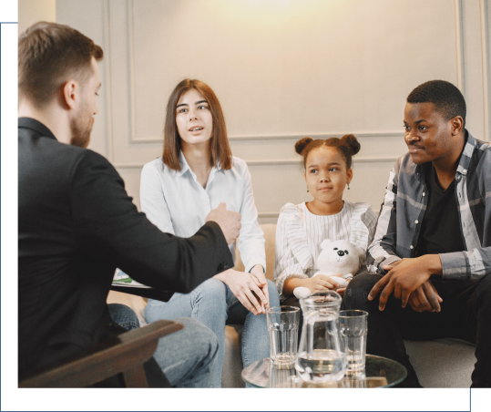 Family Discussing legal Support With Lawyer – Stephen Durbin And Associates