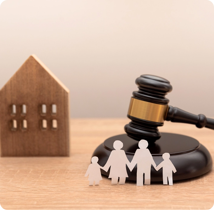 Law office banner image representing family law services and legal consultation.