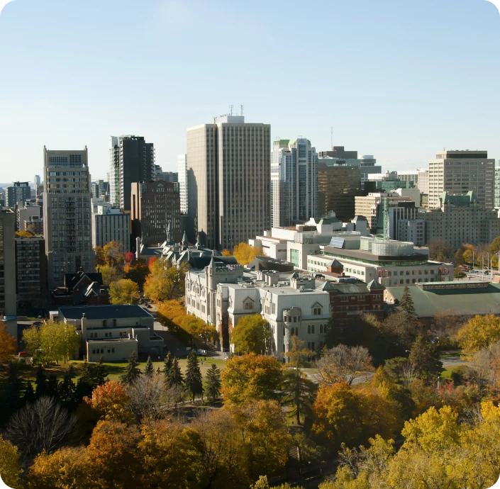 Ottawa divorce and family law legal services banner with family silhouettes and courthouse imagery.