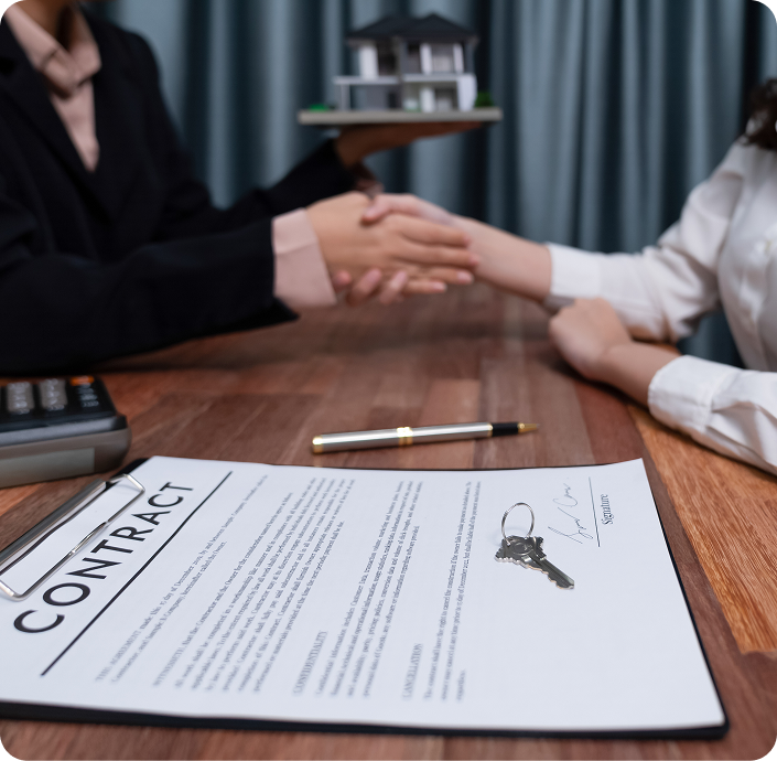 Lawyer providing independent legal advice to client during consultation.