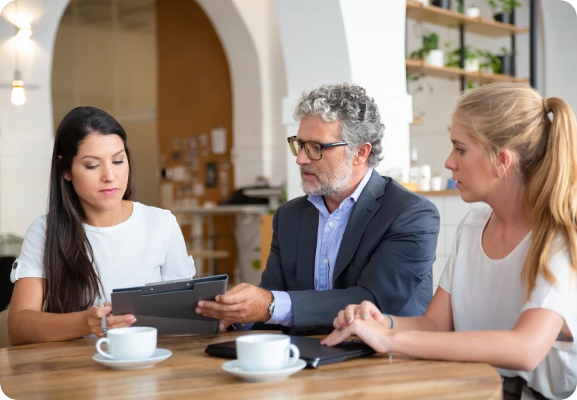 Client receiving advice on modifying parenting time or support agreements.