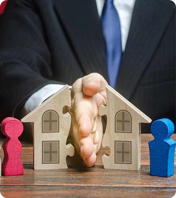 Attorney reviewing unequal division of net family property in legal case.