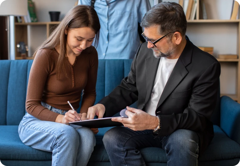 Lawyer advising on annulment due to marital fraud and false representation.