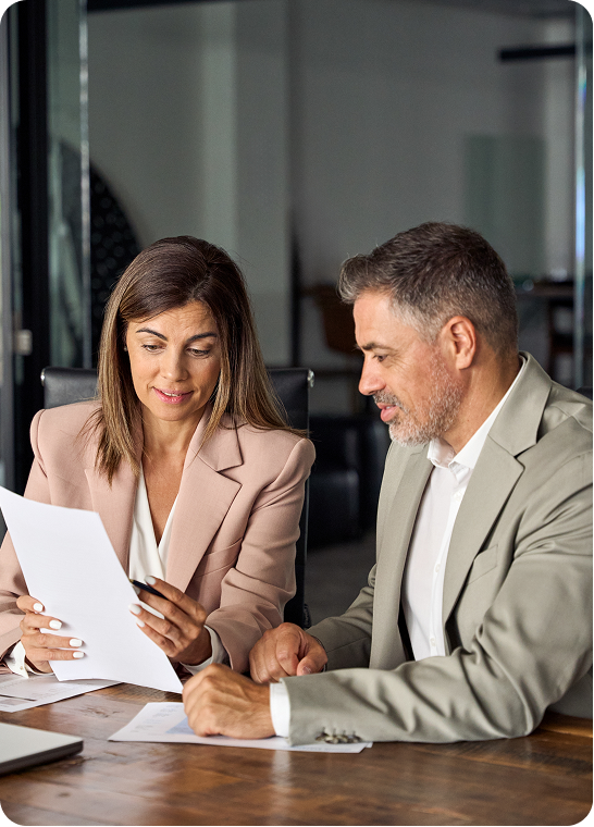 Lawyers collaborating on a family law case at a top-rated law firm in Canada.